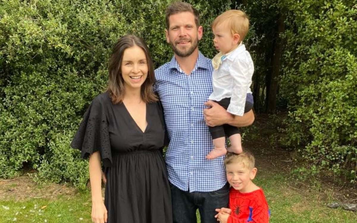 Mike and Asha of King Green with their two boys